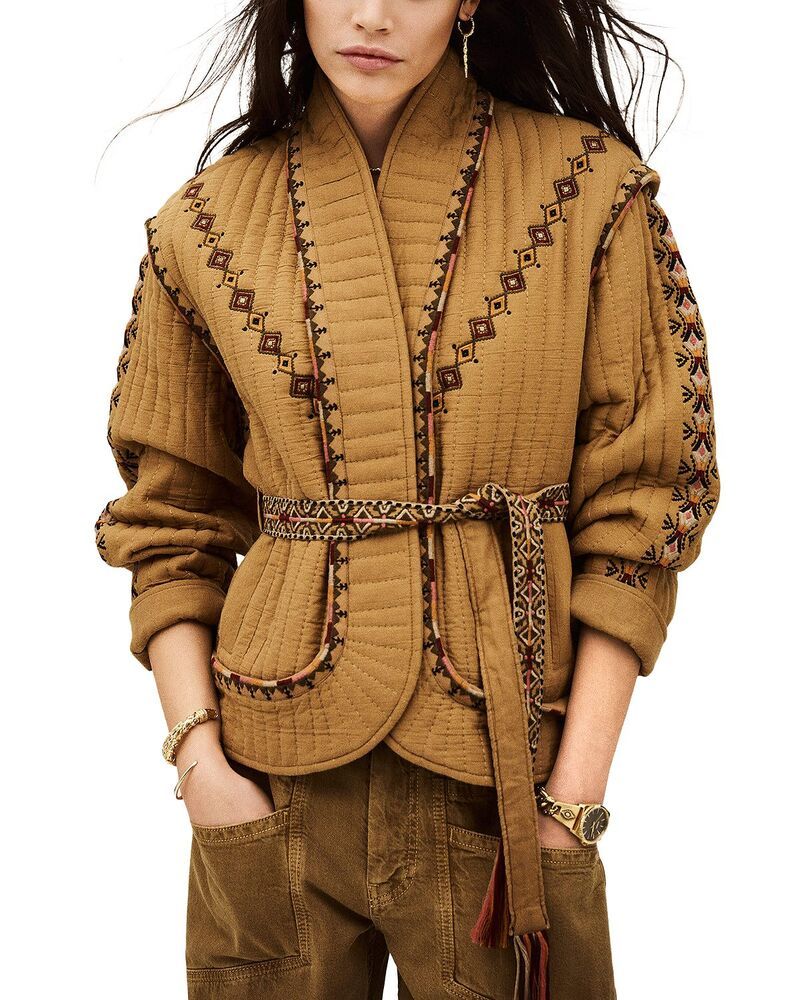 バッシュ レディース アウター ジャケット・ブルゾン bash Cocoon Jacket Camel キャメル