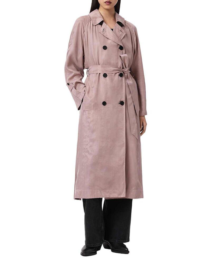 オールセインツ レディース アウター コート ALLSAINTS Lizie Trench Coat Shadow Pink ピンク