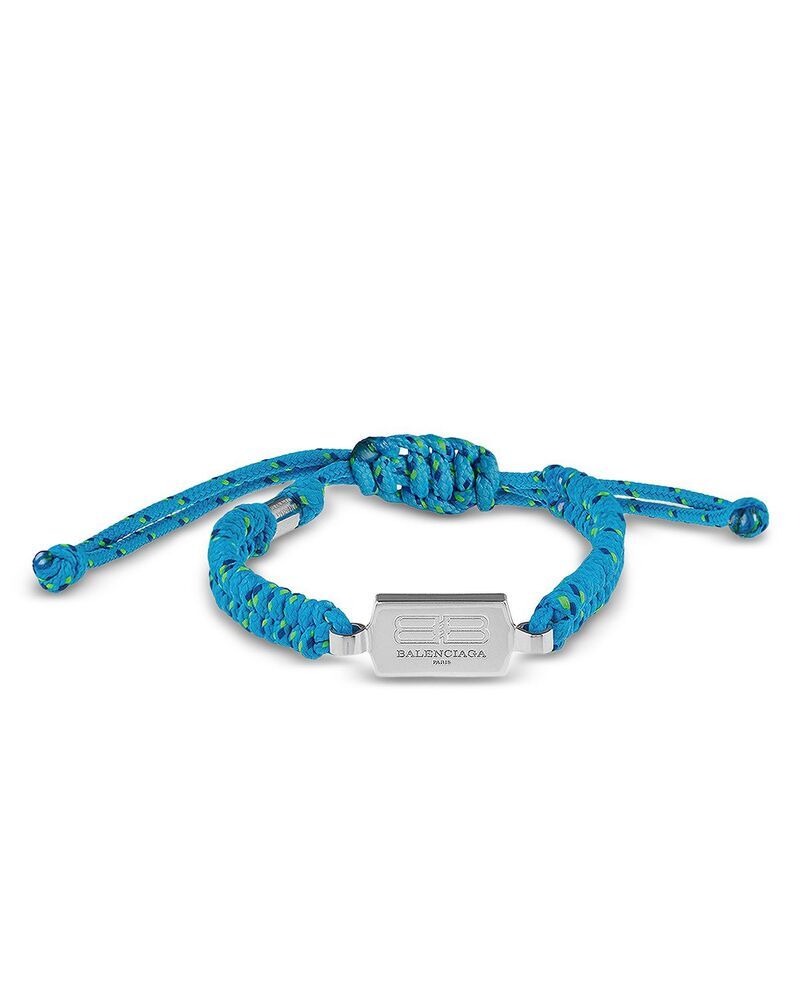 バレンシアガ レディース アクセサリー ブレスレット・バングル・アンクレット レース Balenciaga SaintGermain Lace BraceleturquoiseBlackGreenShiny Silver ブラック