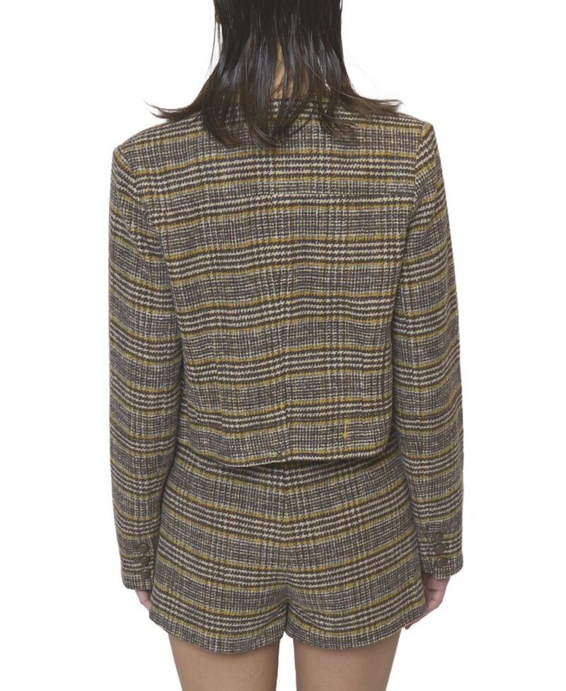 セントラルパークウェスト レディース アウター ジャケット・ブルゾン Central Park West Womens Billie Plaid Jewel Neck Jacket Plaid チェック セントラルパークウェスト レディース アウター ジャケット・ブルゾン Central Park West Womens Billie Plaid Jewel Neck Jacket Plaid チェック