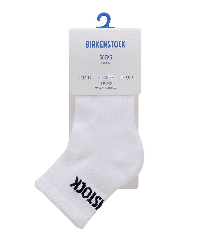 ビルケンシュトック レディース アンダーウェア 靴下 コットン Birkenstock Cotton Crew Socks Pack of 2 White ホワイト