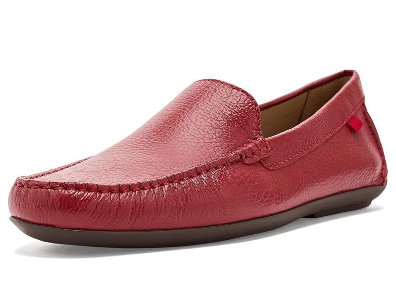マークジョセフニューヨーク メンズ シューズ スリッポン・ローファー Marc Joseph New York Broadway Red Grainy レッド