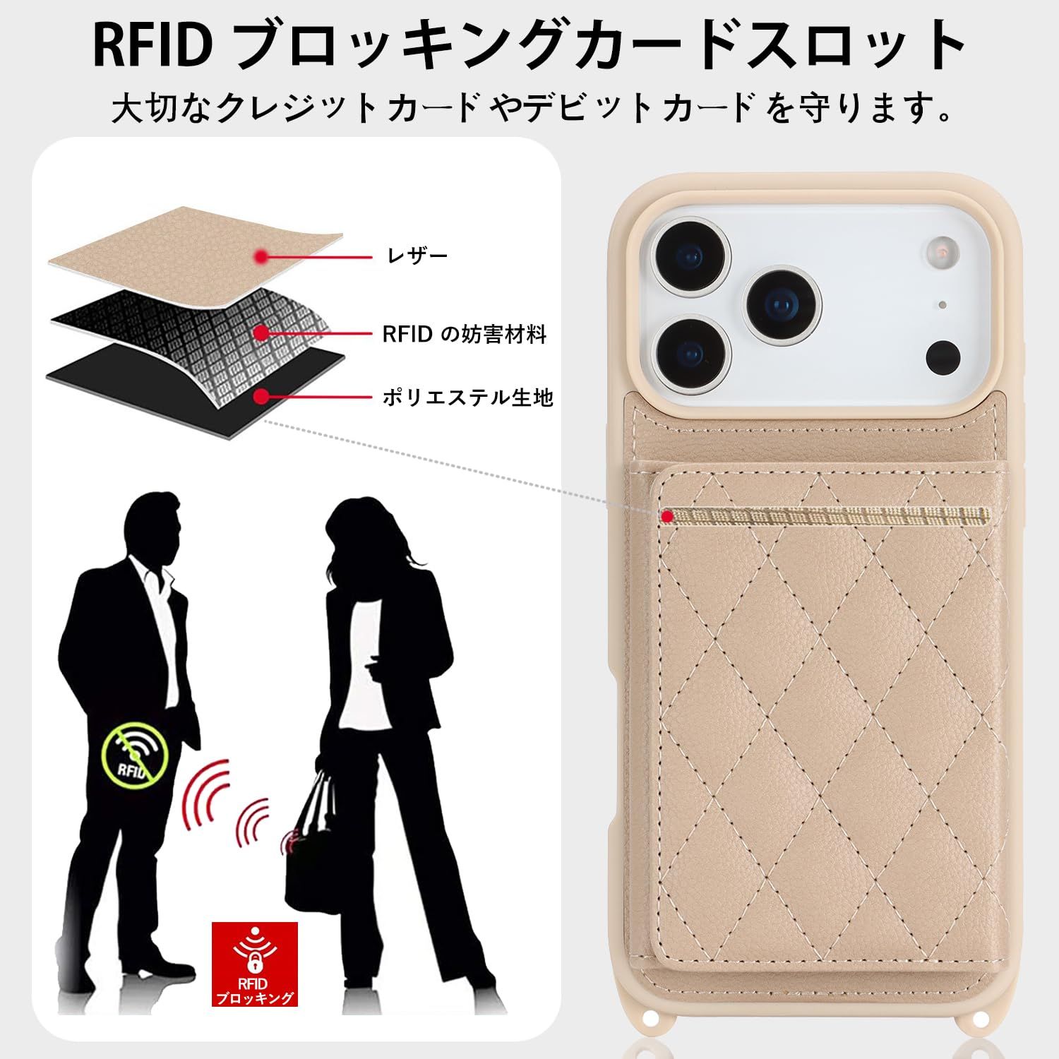 新品】 DEYHU 対応 iPhone 17 Pro Max ケース 手帳型 カード収納