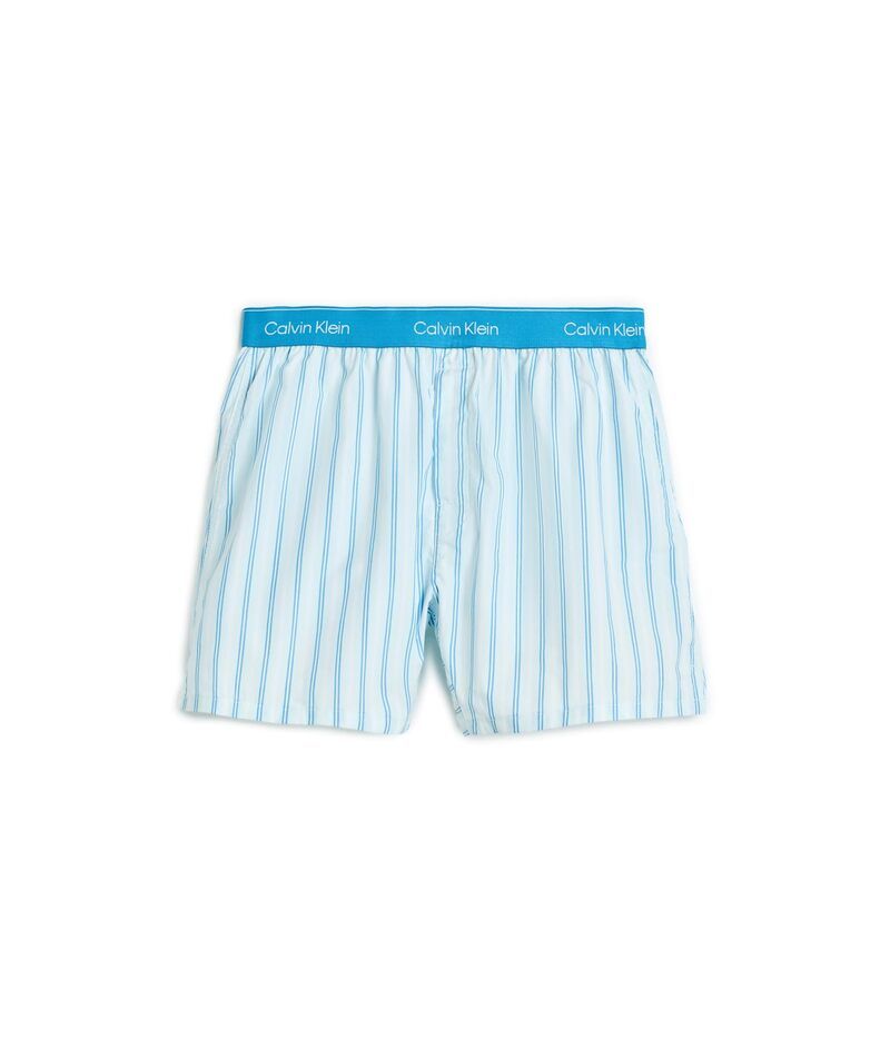 カルバン クライン アンダーウェア メンズ ボクサーパンツ コットン Calvin Klein Underwear Cotton Poplin Boxers Aurora Stripe G ストライプ