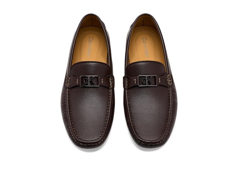 カルバンクライン メンズ シューズ スリッポン・ローファー Calvin Klein Felty Dark Brown ブラウン