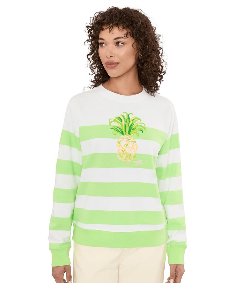 リリーピュリッツァー レディース アウター ニット・セーター スウェット シャツ Lilly Pulitzer Ballad Long Sleeve Sweatshirt Multi Pineapple マルチカラー