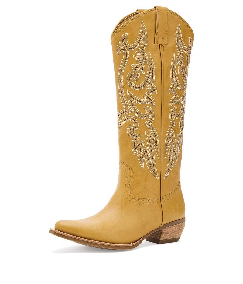 フライ レディース シューズ ブーツ・レインブーツ トール Frye And Co Irlene Tall Deco Stitch Banana