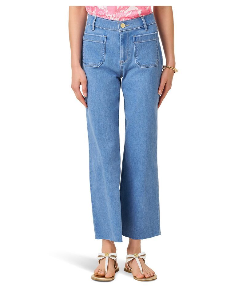 リリーピュリッツァー レディース ボトムス カジュアルパンツ ジーンズ Lilly Pulitzer Harleen HighRise Crop Jeans Rosanna Wash