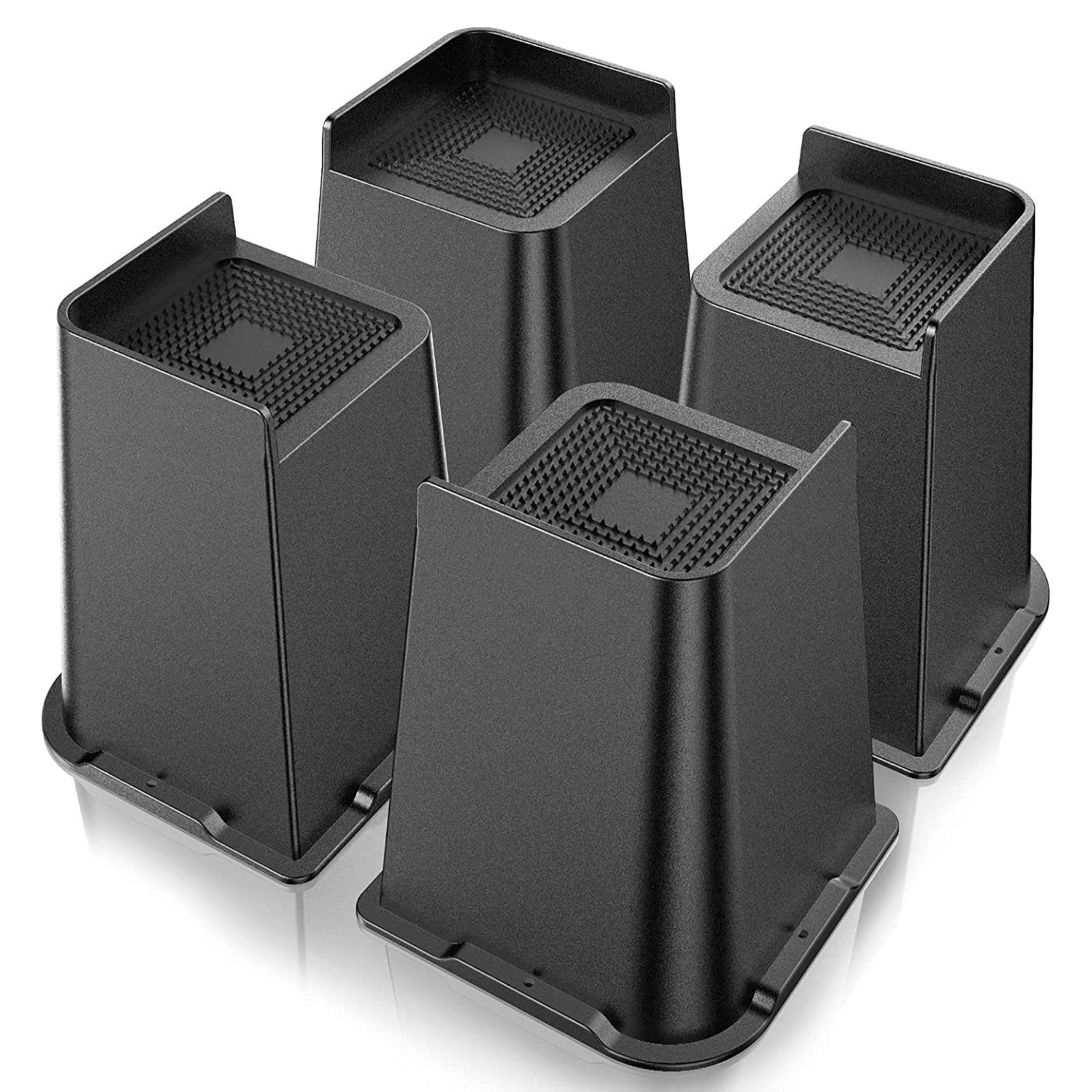 MIMIA 継ぎ脚 家具脚 4個セット テーブル高さ調整 こたつ継ぎ足し脚 デスクかさ上げ 家具かさ上げブロック (8インチ：高さ 20.3cm) [8インチ：高さ 20.3cm]