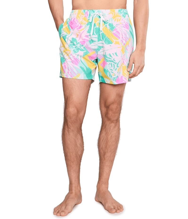 チャビーズ メンズ 水着 ハーフパンツ・ショーツ Chubbies The Baja Breezies 55 Classic Lined Swim Trunks Optic Whitepat ホワイト