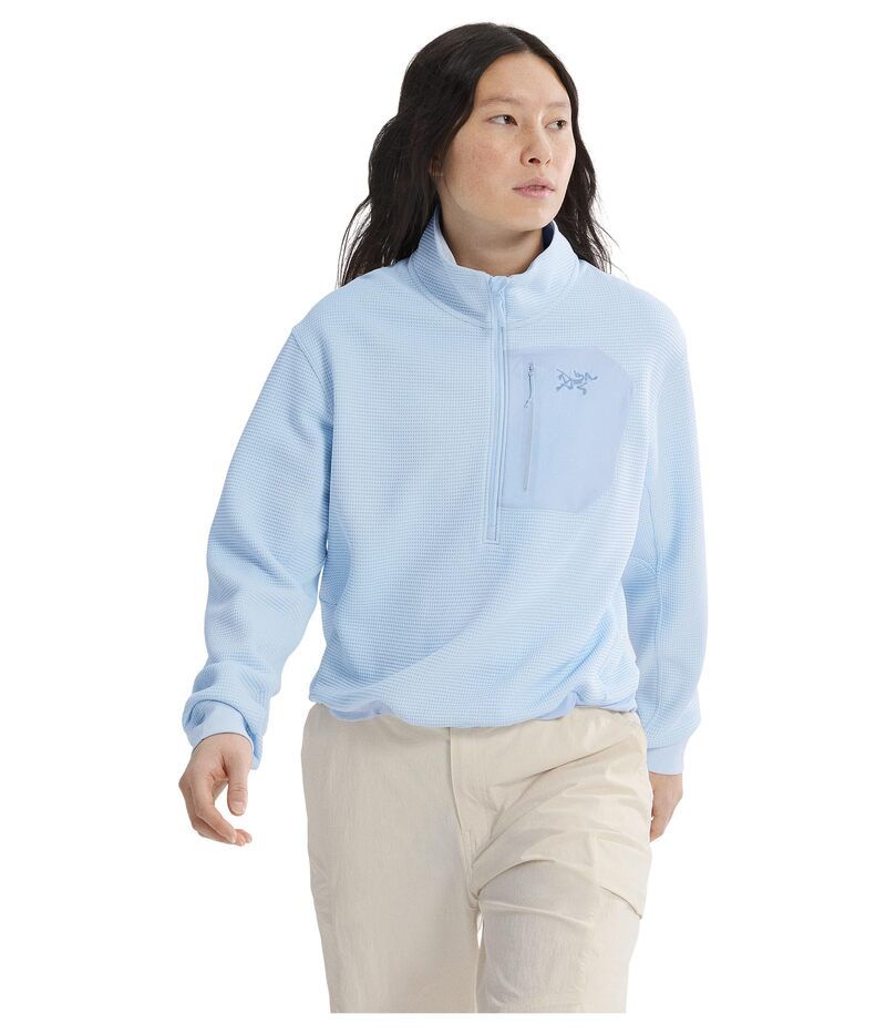 アークテリクス レディース アウター パーカー・スウェット Arcteryx Olera Zip Neck Alpine Blue ブルー