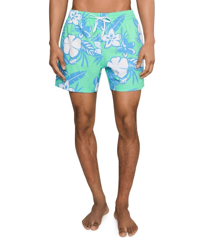 チャビーズ メンズ 水着 ハーフパンツ・ショーツ Chubbies The Baja Breezies Green 55 Classic Lined Swim Trunks Tealpattern Ba ティール