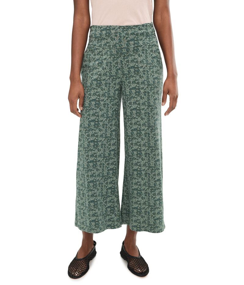 ドード アンドコー レディース ボトムス カジュアルパンツ ワイドレッグ Toadco Chaka Wide Leg Cropants Cilantro Print