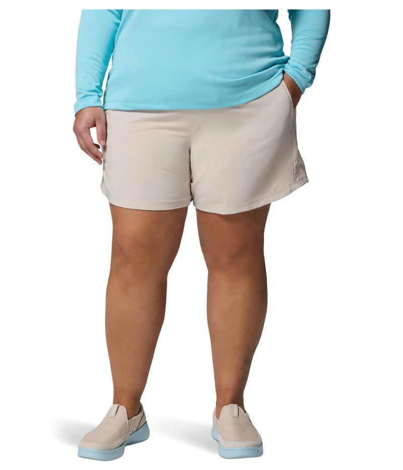 コロンビア レディース ボトムス ハーフパンツ・ショーツ プラスサイズ ショートパンツ Columbia Plusize PFG Castback Shorts Dark StoneBlac ストーン
