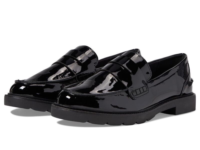 アンクライン レディース シューズ スリッポン・ローファー Anne Klein Emmylou Black Patent ブラック