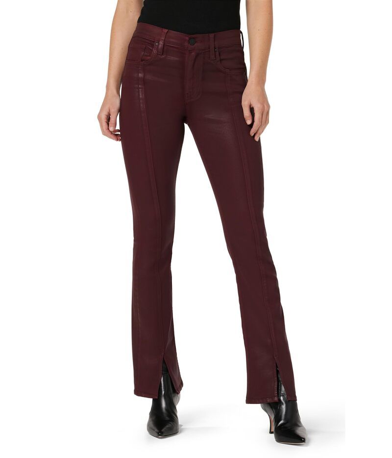 ハドソンジーンズ レディース ボトムス デニムパンツ コート ブーツ Hudson Jeans Barbara HighRise Baby Boot w Cuff Vent in Coated Bordeaux Coated Bordeaux