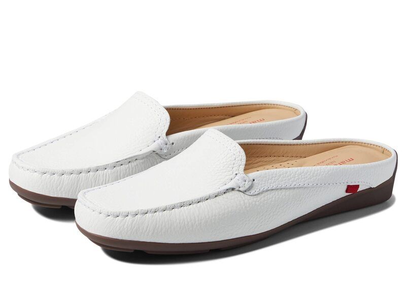 マークジョセフニューヨーク レディース シューズ スリッポン・ローファー Marc Joseph New York Briarwood Court Mule White Grainy ホワイト