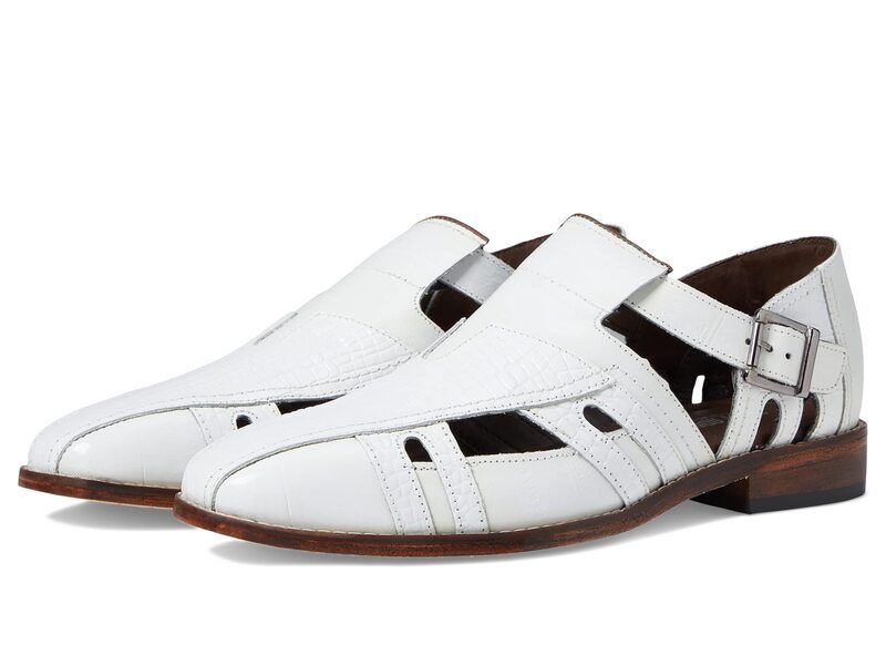 ステイシーアダムス メンズ シューズ オックスフォード サンダル Stacy Adams Calvino City Sandal White ホワイト