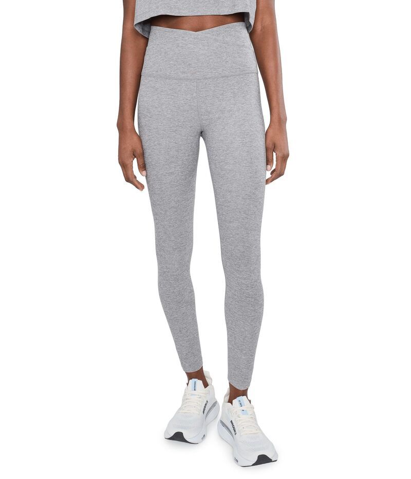ビヨンドヨガ レディース ボトムス カジュアルパンツ ミディ レギンス Beyond Yoga Spacedye At Your Leisure High Waisted Midi Leggingsilver Mist シルバー