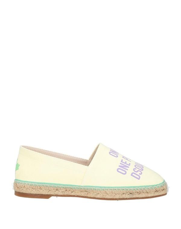 ディースクエアード メンズ シューズ スリッポン・ローファー エスパドリーユ DSQUARED2 Pastel Yellow イエロー