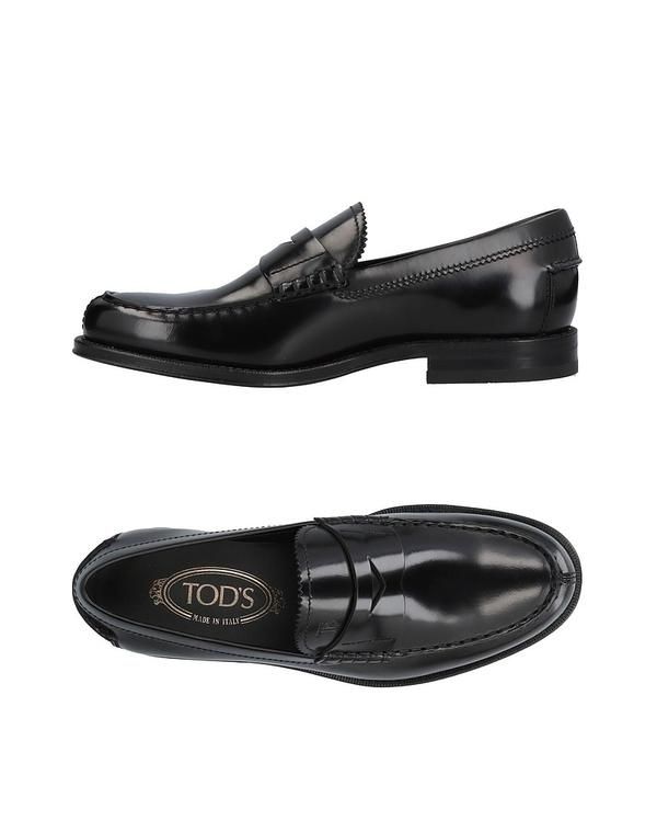 トッズ メンズ シューズ スリッポン・ローファー モカシン TODS Black ブラック