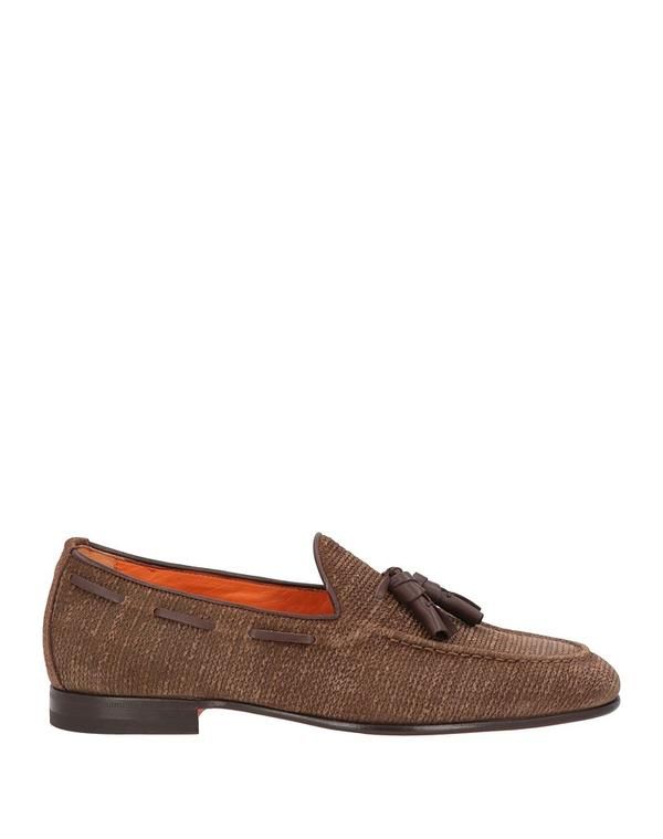 サントーニ メンズ シューズ スリッポン・ローファー モカシン SANTONI Brown ブラウン