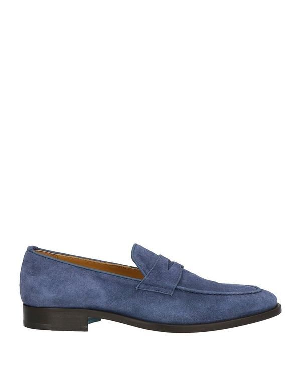 ストール・マンテラッシ メンズ シューズ スリッポン・ローファー モカシン SUTOR MANTELLASSI Blue ブルー