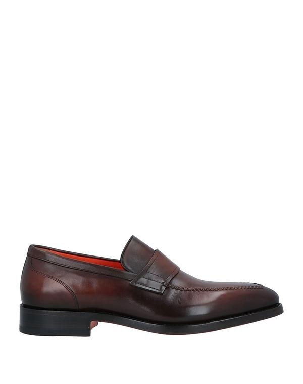 サントーニ メンズ シューズ スリッポン・ローファー モカシン SANTONI Dark Brown ブラウン