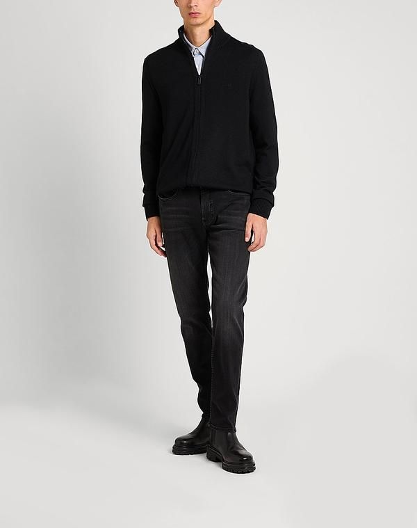 ボス メンズ アウター カーディガン ファスナー付きニット BOSS Black ブラック ボス メンズ アウター カーディガン ファスナー付きニット BOSS Black ブラック