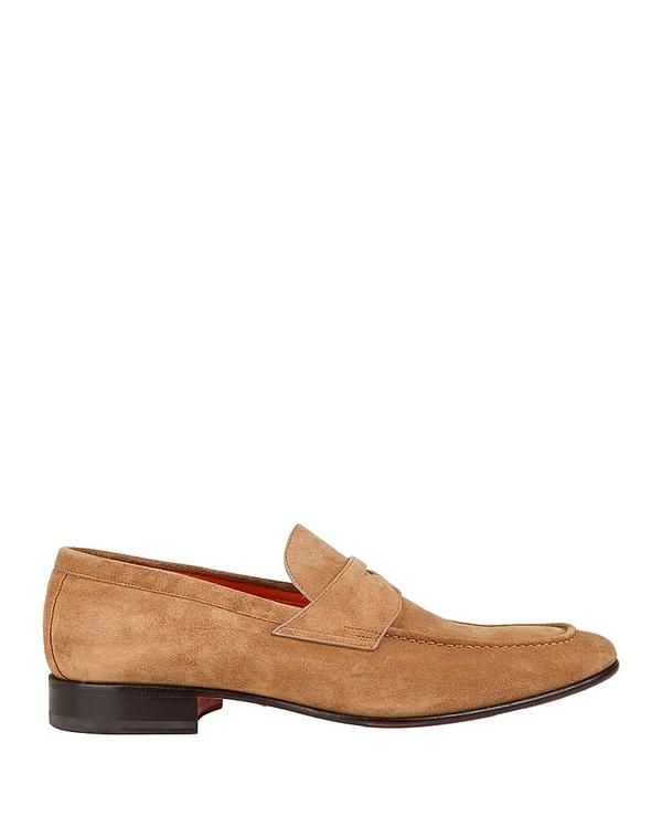 サントーニ メンズ シューズ スリッポン・ローファー モカシン SANTONI Sand サンド