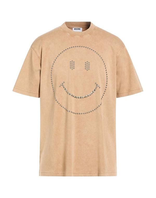 モスキーノ オーバーサイズTシャツ 定番人気，爆買い モスキーノ メンズ トップス Tシャツ MOSCHINO Camel