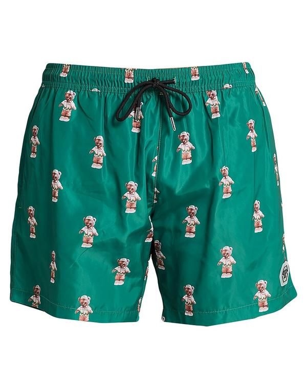 フィリッププレイン メンズ 水着 ハーフパンツ・ショーツ PHILIPPLEIN Green グリーン
