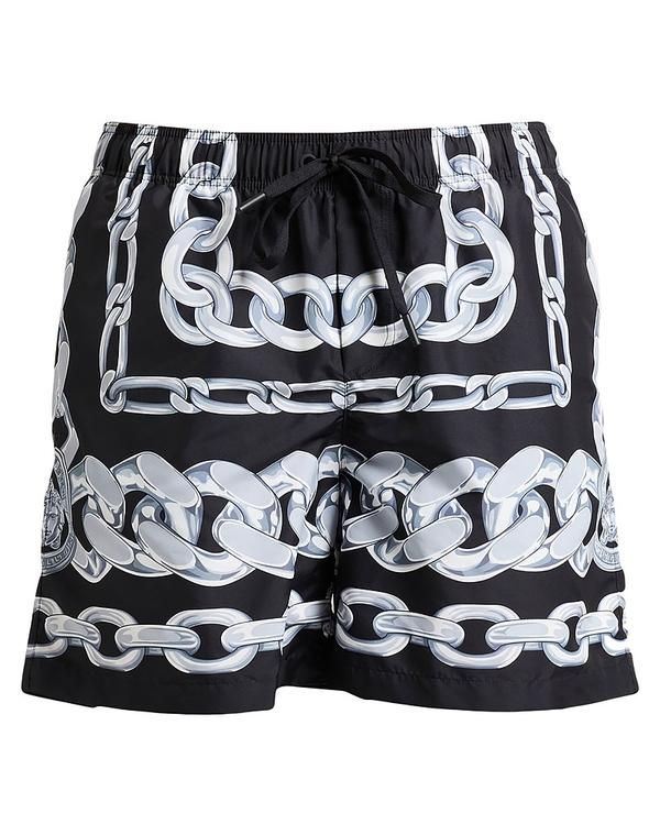 ヴェルサーチ メンズ 水着 ハーフパンツ・ショーツ VERSACE Black ブラック