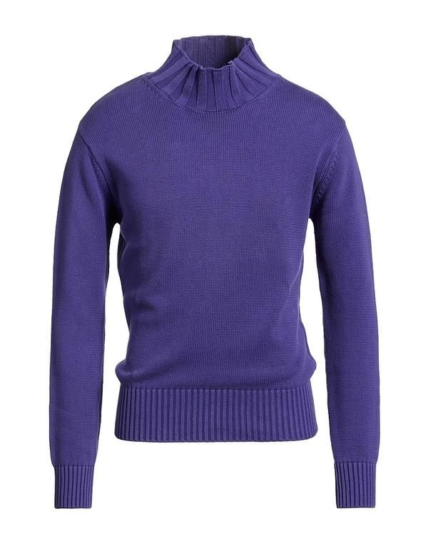 ピューテリー メンズ アウター ニット・セータートルネック PEUTEREY Purple パープル