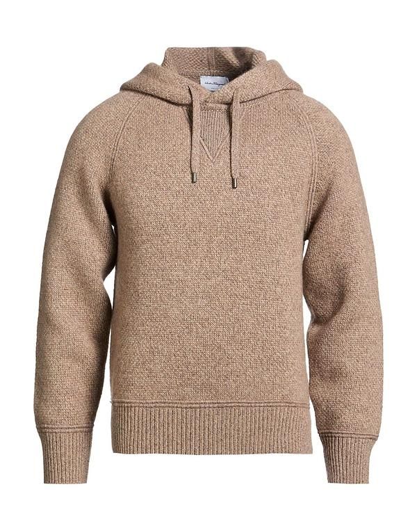フェラガモ メンズ アウター カーディガン カシミヤニット FERRAGAMO Khaki カーキ