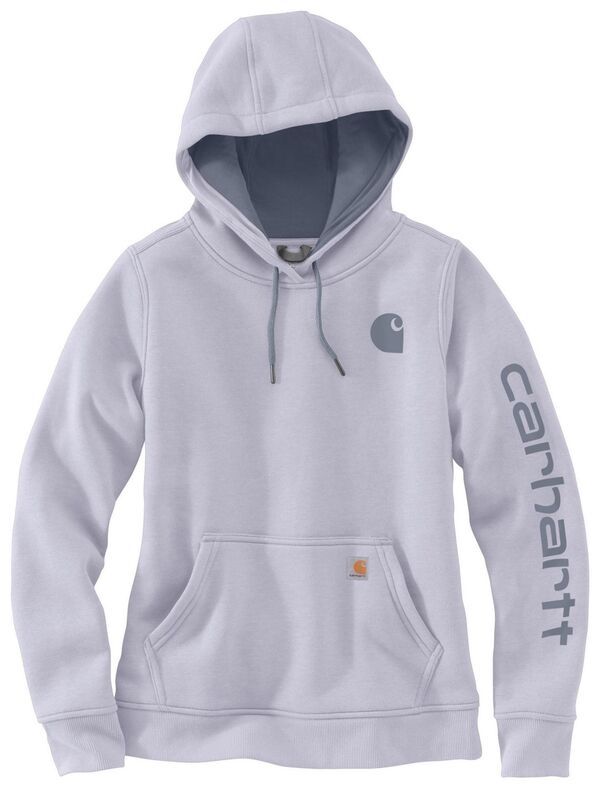 カーハート レディース アウター パーカー・スウェット グラフィック Carhartt Womens Clarksburgraphic Sleeve Hoodie MicaWisteria