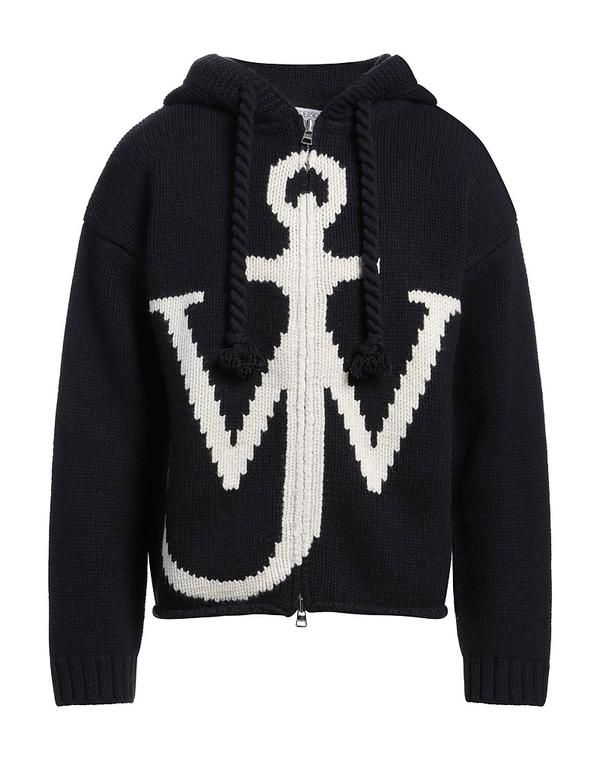 JWアンダーソン メンズ アウター カーディガン ファスナー付きニット JW ANDERSON Midnight Blue ブルー