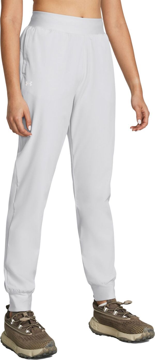 アンダーアーマー レディース ボトムス カジュアルパンツ Under Armour Womens Armour Sport HighRise Woven Pants Halo Gray グレー