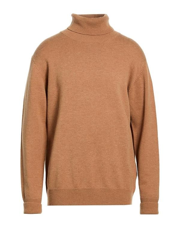 アスペジ メンズ アウター ニット・セータートルネック ASPESI Camel キャメル