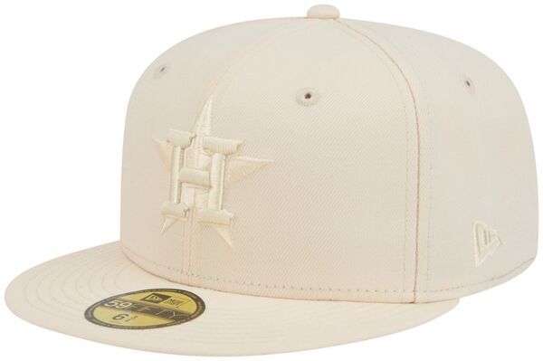 ニューエラ レディース アクセサリー 帽子 New Eradult Houston Astros Cream Color Pack 59Fifty Fitted Hat NoColor クリーム