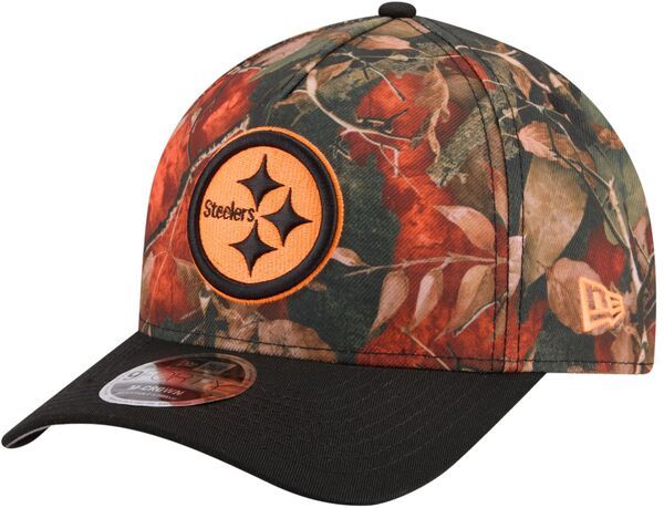 ニューエラ レディース アクセサリー 帽子 Tシャツ New Eradult Pittsburgh Steelers Orange Leaves 9Forty Adjustable Hat NoColor オレンジ