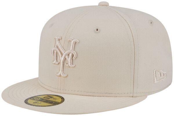 ニューエラ レディース アクセサリー 帽子 New Eradult New York Mets Cream Color Pack 59Fifty Fitted Hat NoColor クリーム