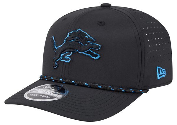 ニューエラ レディース アクセサリー 帽子 New Eradult Detroit Lions Black Rope 9Seventy Adjustable Hat NoColor ブラック