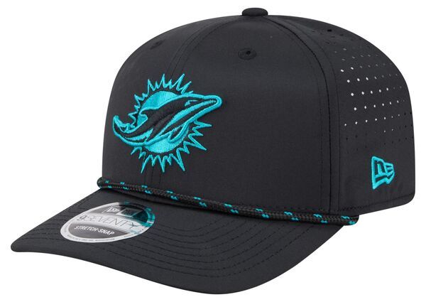 ニューエラ レディース アクセサリー 帽子 New Eradult Miami Dolphins Black Rope 9Seventy Adjustable Hat NoColor ブラック