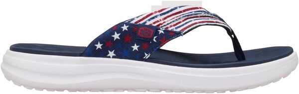 ヘイデュード メンズ シューズ サンダル Hey Dude Mens Finn Americana Flip Flops Blue ブルー