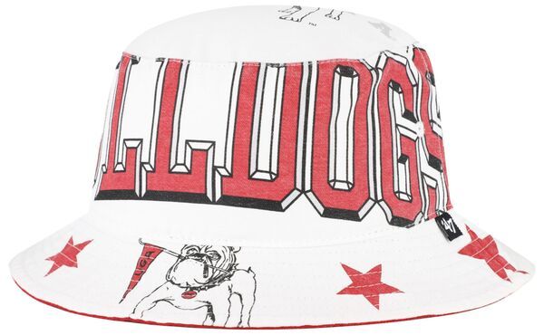 フォーティーセブン レディース アクセサリー 帽子 47 Womens Georgia Bulldogs Whitenergize Bucket Hat NoColor ホワイト
