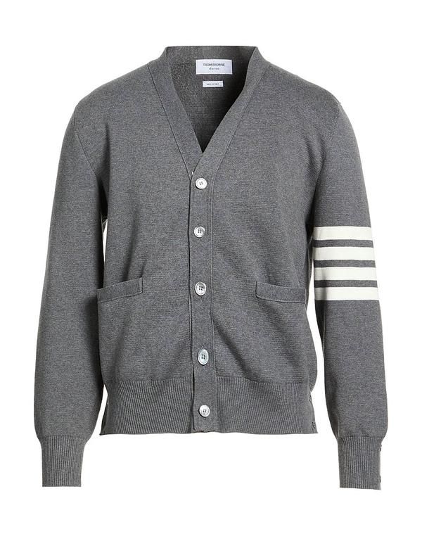 トムブラウン メンズ アウター カーディガン THOM BROWNE Gray グレー