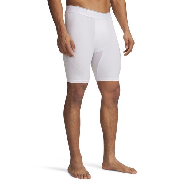 アンダーアーマー メンズ ボトムス カジュアルパンツ ショートパンツ Under Armour Mens HeatGear Elite Long Compression Shorts WhiteReflective ホワイト