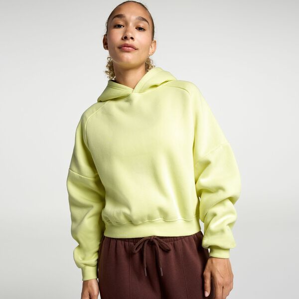 DSG レディース アウター パーカー・スウェット クロップド フリース DSG Womens Classic Fleece Athleticropped Hoodie Sour Lemon