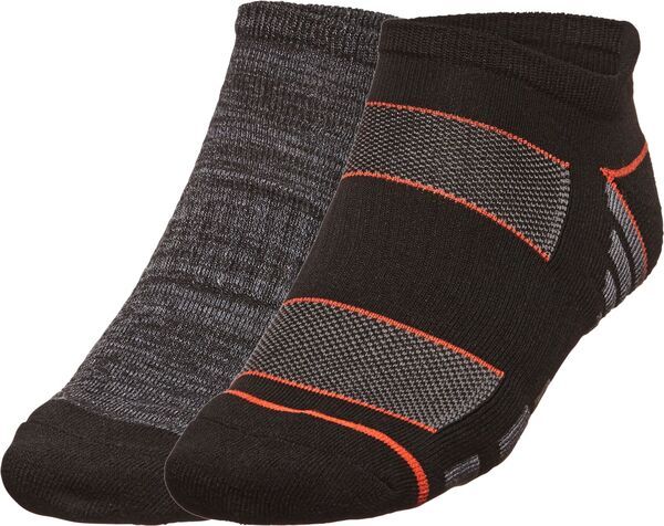 アルパインデザイン メンズ アンダーウェア 靴下 Alpine Design Mens Explorer Low Cutab Socks 2 Pack Black ブラック